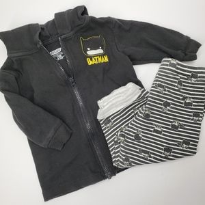 3/$20 Batman infant Matching Set 12M